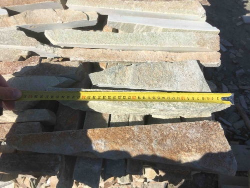 Горбушка златолит золотистый для облицовки купить в Барабинске