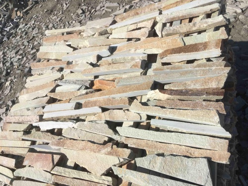 Горбушка златолит золотистый для облицовки купить в Барабинске