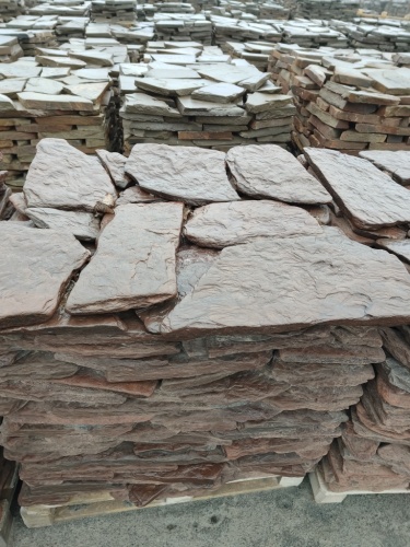 купить красный песчаник галтованный